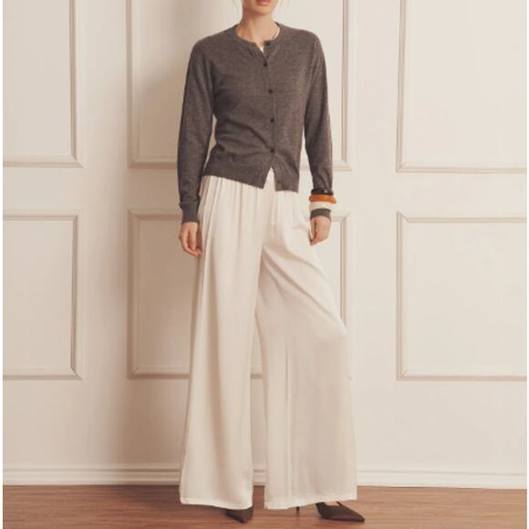 Naadam Women's Granite Fancy Cashmere Classic Cardigan Size M - Picture 12 of 13